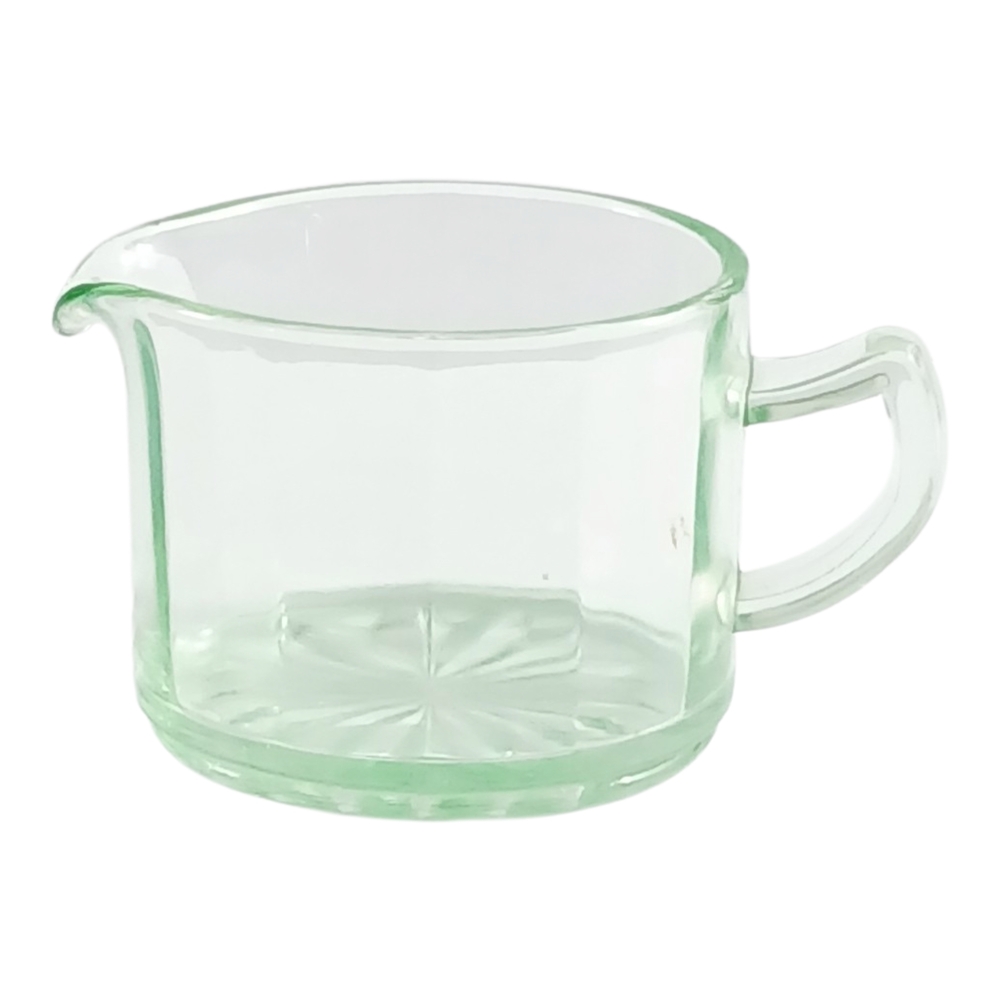 Source Unknown Pale Green Glass Creamer Pitcher